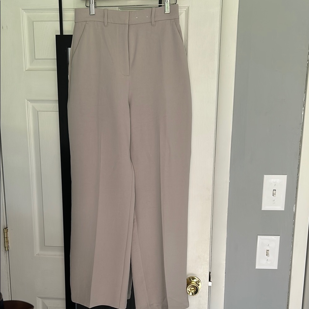 Abercrombie & Fitch Cream Wide Leg Pants